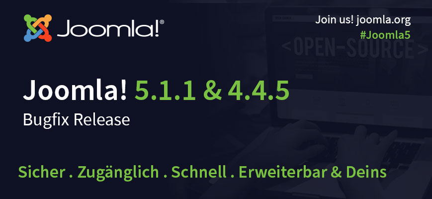 Joomla 5.1.1 und 4.4.5